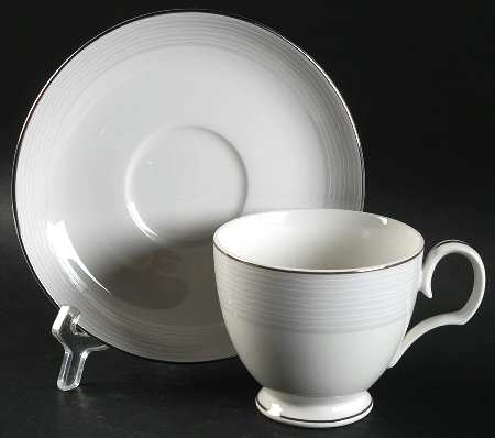 Atlantique Footed Cup & Saucer Set