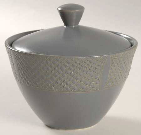 Silver Sage Sugar Bowl & Lid
