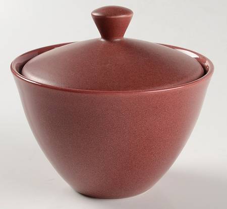 Kona Burgundy Sugar Bowl & Lid
