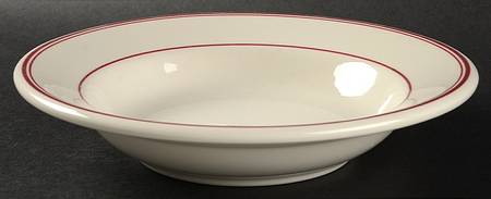 Rekindled Ruby Rim Soup Bowl