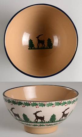 Holiday Reindeer 6" All Purpose Bowl