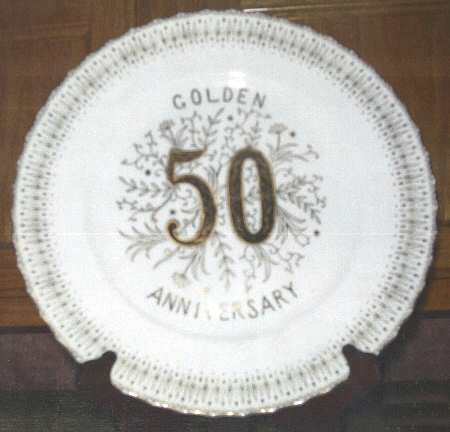 50th Anniversary Dinner Plate