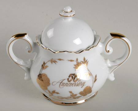 50th Anniversary Sugar Bowl & Lid