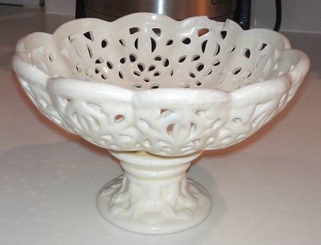Flea Market Round Compote (Height X Width)