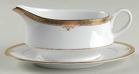 Buckingham Gold Gravy Boat & Underplate