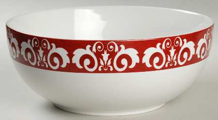 Morrocan Red 9" Round Vegetable Bowl