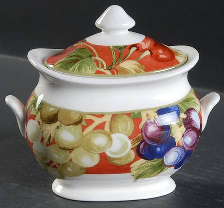 Fruit Amore Sugar Bowl & Lid