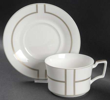 Trieste Flat Cup & Saucer Set