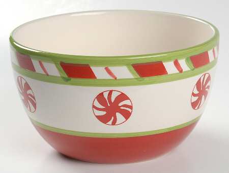 Holiday Peppermint Soup/Cereal Bowl