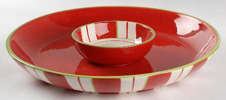 Holiday Peppermint 1 Piece Chip & Dip