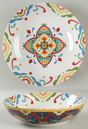Mexican Tile Ixtapa 10" Round Serving Bowl