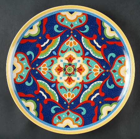 Mexican Tile Ixtapa 11" Chop Plate (Round Platter)
