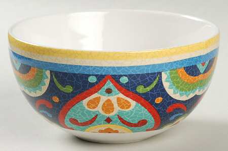 Mexican Tile Ixtapa Fruit/Dessert (Sauce) Bowl