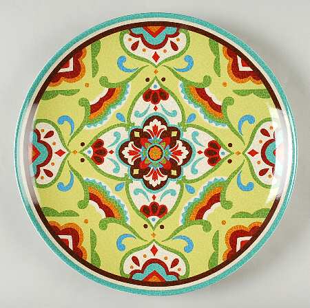 Mexican Tile Matzalan 11" Chop Plate (Round Platter)