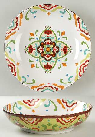 Mexican Tile Matzalan 10" Round Serving Bowl