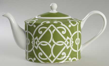 Pathways Green Teapot & Lid