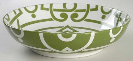 Pathways Green 10" Round Vegetable Bowl