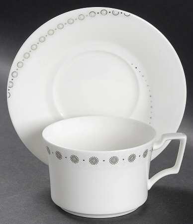 Breton Flat Cup & Saucer Set