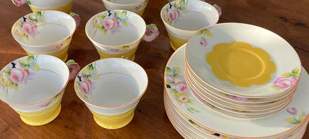 N3482 Footed Cup & Saucer Set