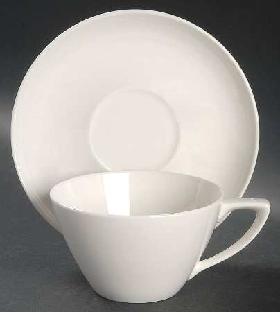 NSU1 Flat Cup & Saucer Set by Nassau Ware