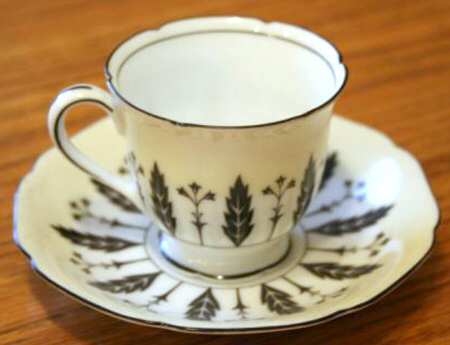 N3753 Footed Cup & Saucer Set
