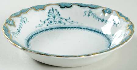 Portsmouth Blue Green Fruit/Dessert (Sauce) Bowl