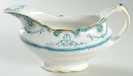 Portsmouth Blue Green Gravy Boat
