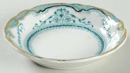 Portsmouth Blue Green Butter Pat