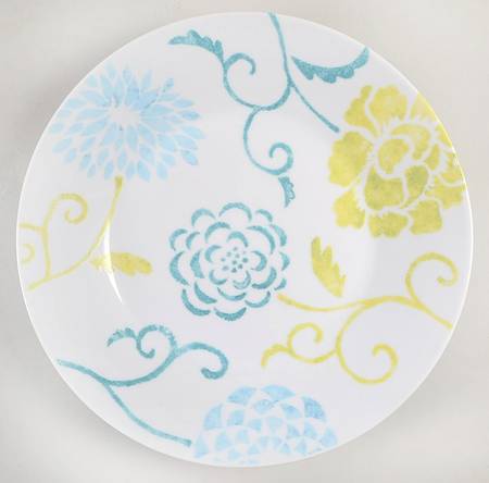 Floral Watercolor Dinner Plate