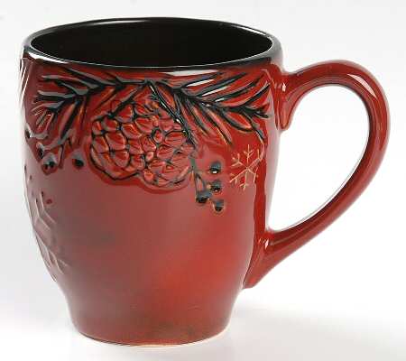 Pine Retreat Red Mug