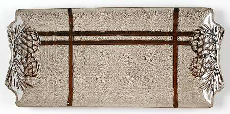 Pine Retreat Ivory 15" Rectangular Serving Platter