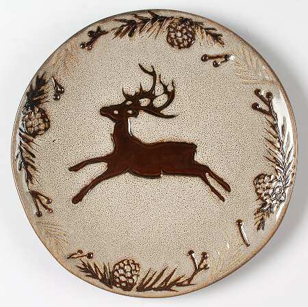 Pine Retreat Ivory Salad Plate