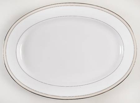 Oyster Pearl 14" Oval Serving Platter