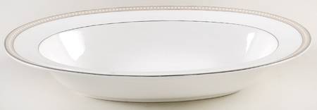 Oyster Pearl 11" Oval Vegetable Bowl