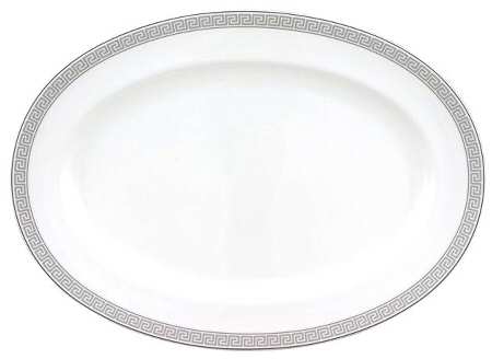 Greek Key 14" Oval Serving Platter