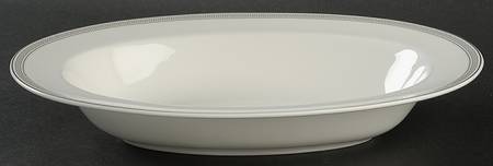 Greek Key 11" Oval Vegetable Bowl