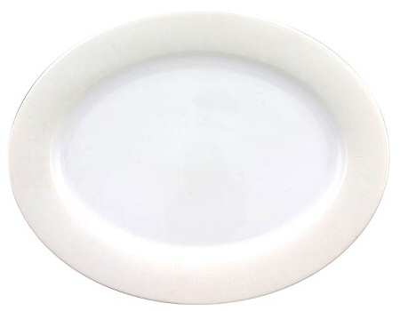 Fretwork 14" Oval Serving Platter