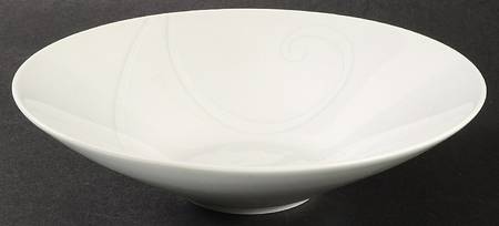 White Twirl Coupe Soup Bowl