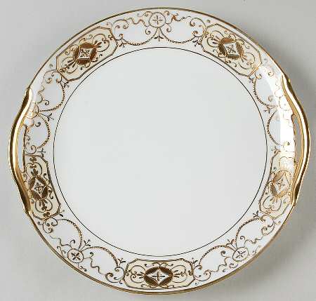 N3788 Handled Cake Plate