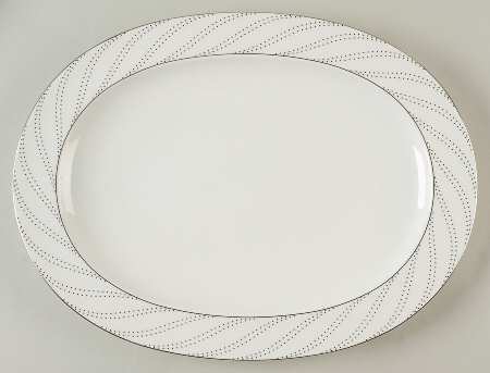 Platinum Waltz 14" Oval Serving Platter