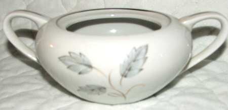 Silver Leaf Sugar Bowl No Lid