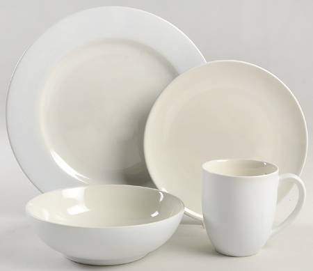 Colorwave White 4 Piece Place Setting by Noritake