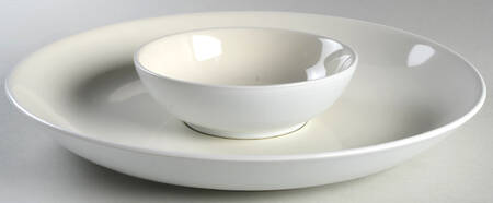 Colorwave White (2 Piece) Chip & Dip Set