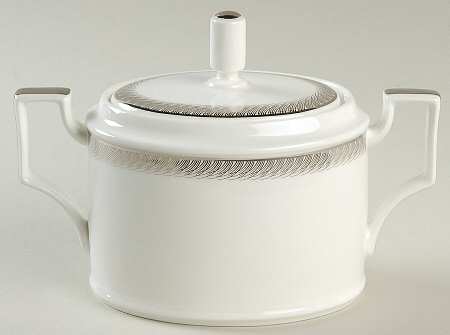 Sinclair Platinum Sugar Bowl & Lid