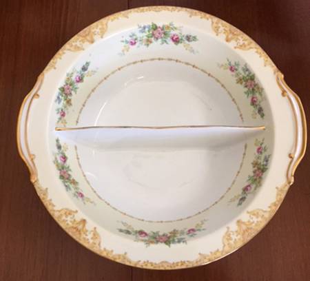 N42 10" Round Divided Vegetable Bowl