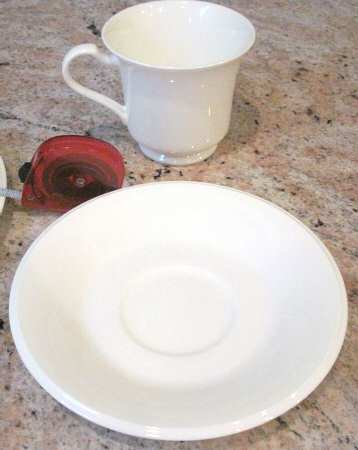N3558 Footed Cup & Saucer Set
