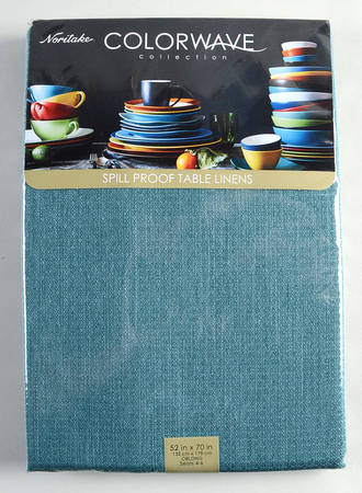 Colorwave Turquoise 52" x 70" Oblong Tablecloth