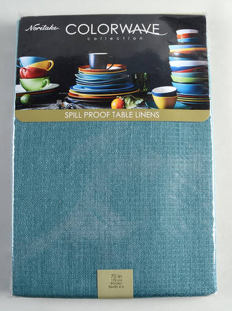 Colorwave Turquoise 70" Round Tablecloth