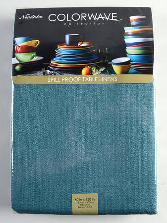 Colorwave Turquoise 60" X 120" Rectangular Tablecloth