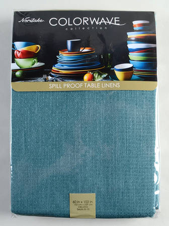 Colorwave Turquoise Rectangular Tablecloth 60" X 102"